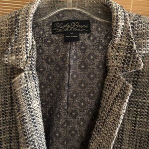 Lucky brand relaxed tweed jacket